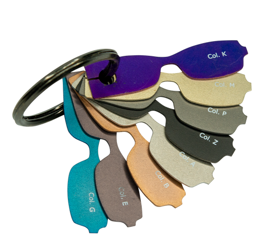Ethereal color swatch keychain